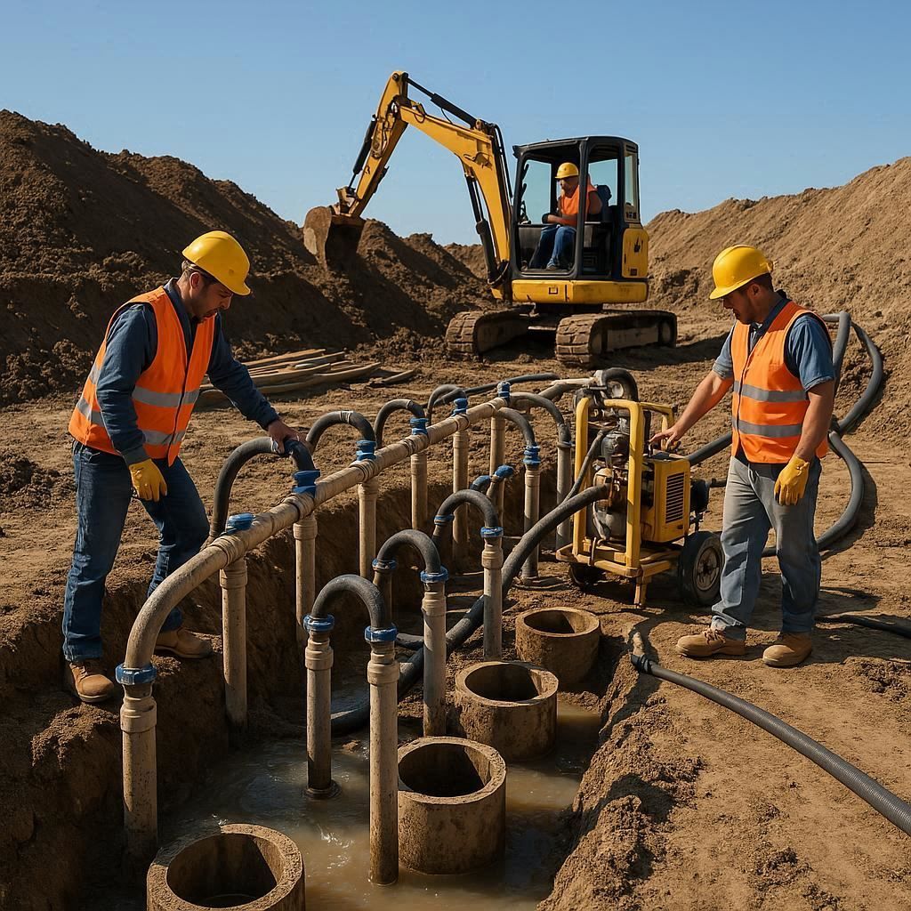 Глубинное водопонижение скважинами в Новороссийске
